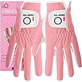 FINGER TEN Womens Golf Glove Right Handed Golfer Left Hand Rain Grip Hot Wet All Weather Value 2 Pack, Golf Gloves Breathable Flexible for Ladies Women