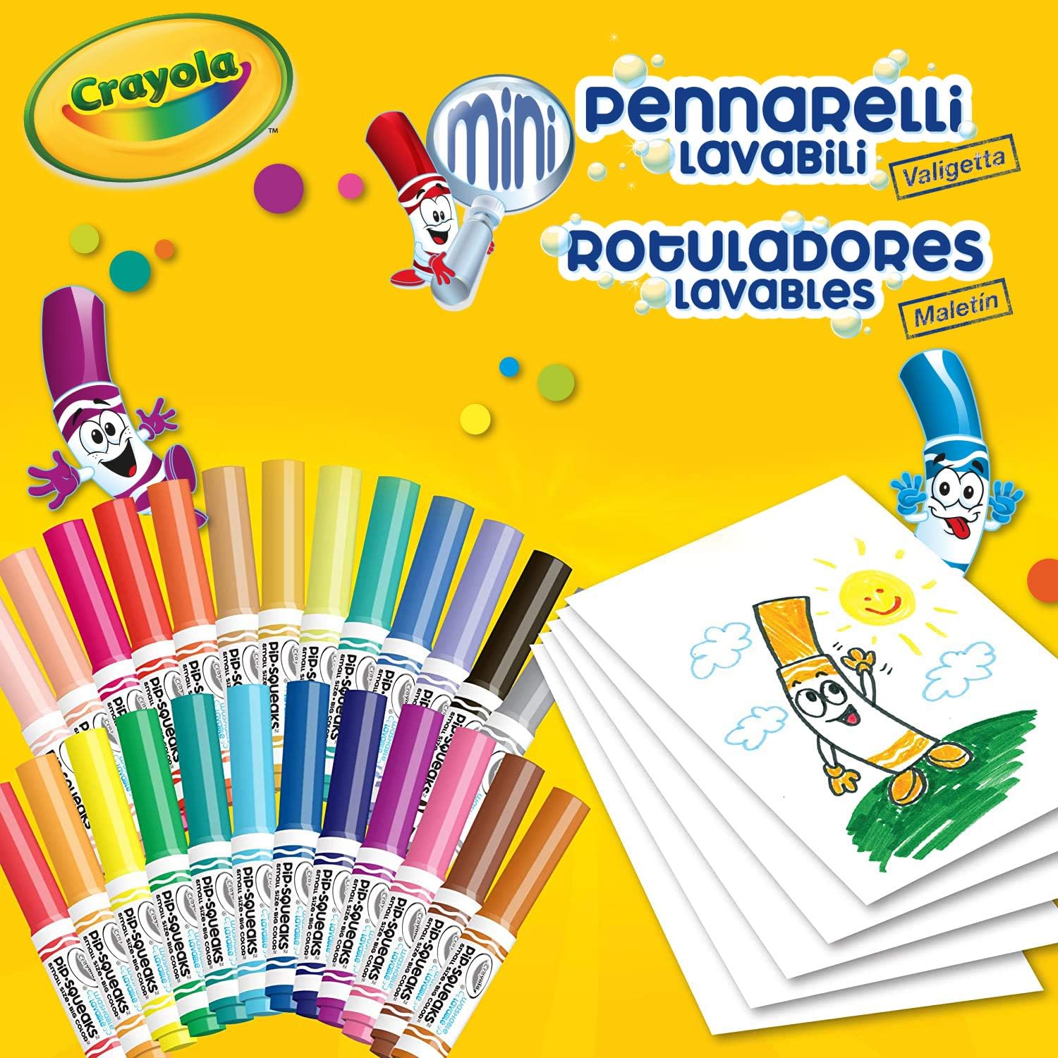 Crayola Pip Squeaks Washable Markers Set, Gift For Kids, Ages 4, 5, 6, 7: Office Products