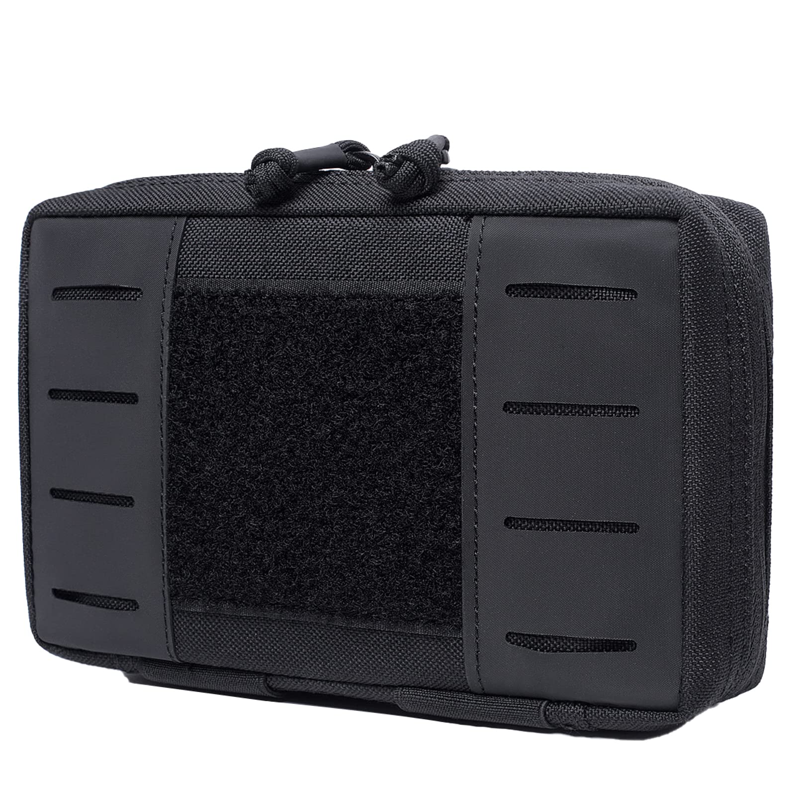 Azarxis Tactical Admin Molle Pouch, Utility EDC Gadget Bag Military EMT Organizer First Aid Pouch (Black)