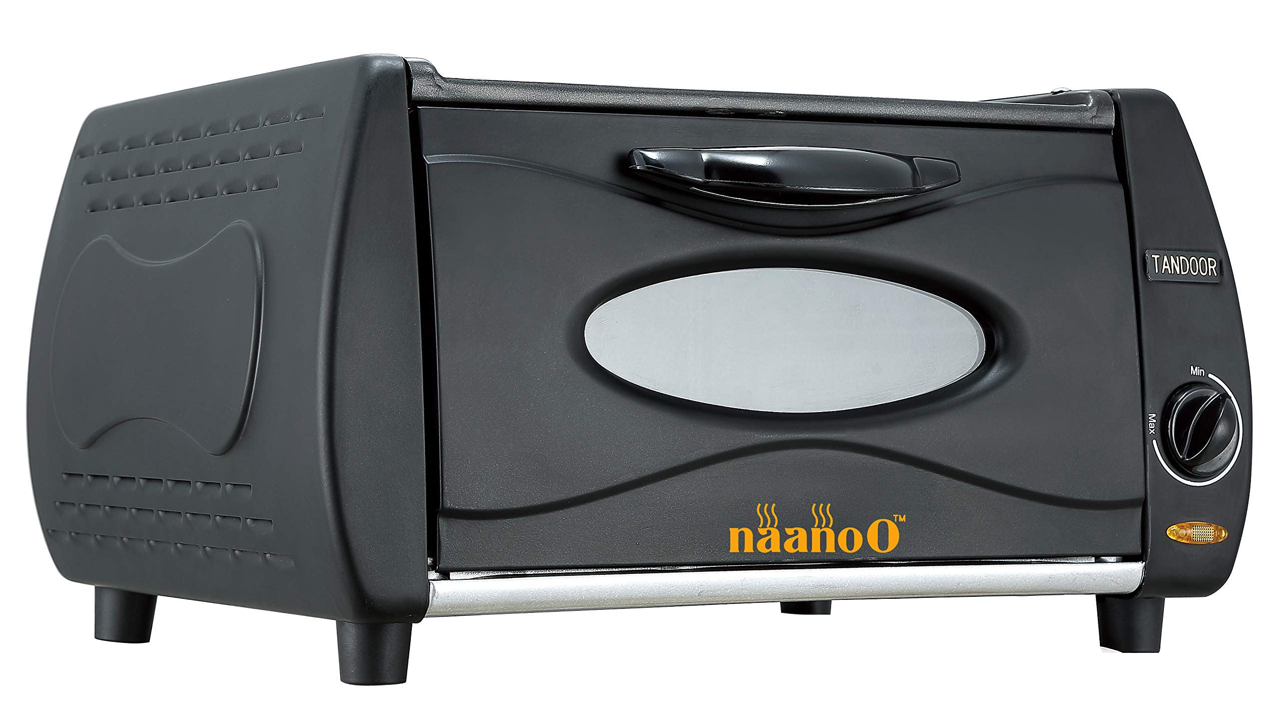 Naanoo Mini tandoor Naan Oven for Chapati Roti Lahmacun Manakish Pizza Oven Tandoori with Hot Top Plate for Home and Takeaways
