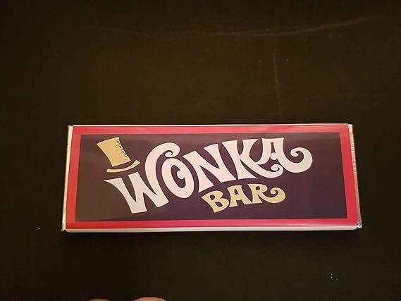 25 willy wonka chocolate bars and golden ticket invite inside by personalised just for you