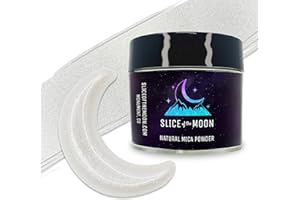 Slice of the Moon | Shimmer Pearl Natural Mineral Mica Powder, 0.88oz (25g) | for Personal or Professional Use - Cosmetics, Epoxy Resin Projects, Nail Polish, Soaps, Bath Bombs, and Art Projects
