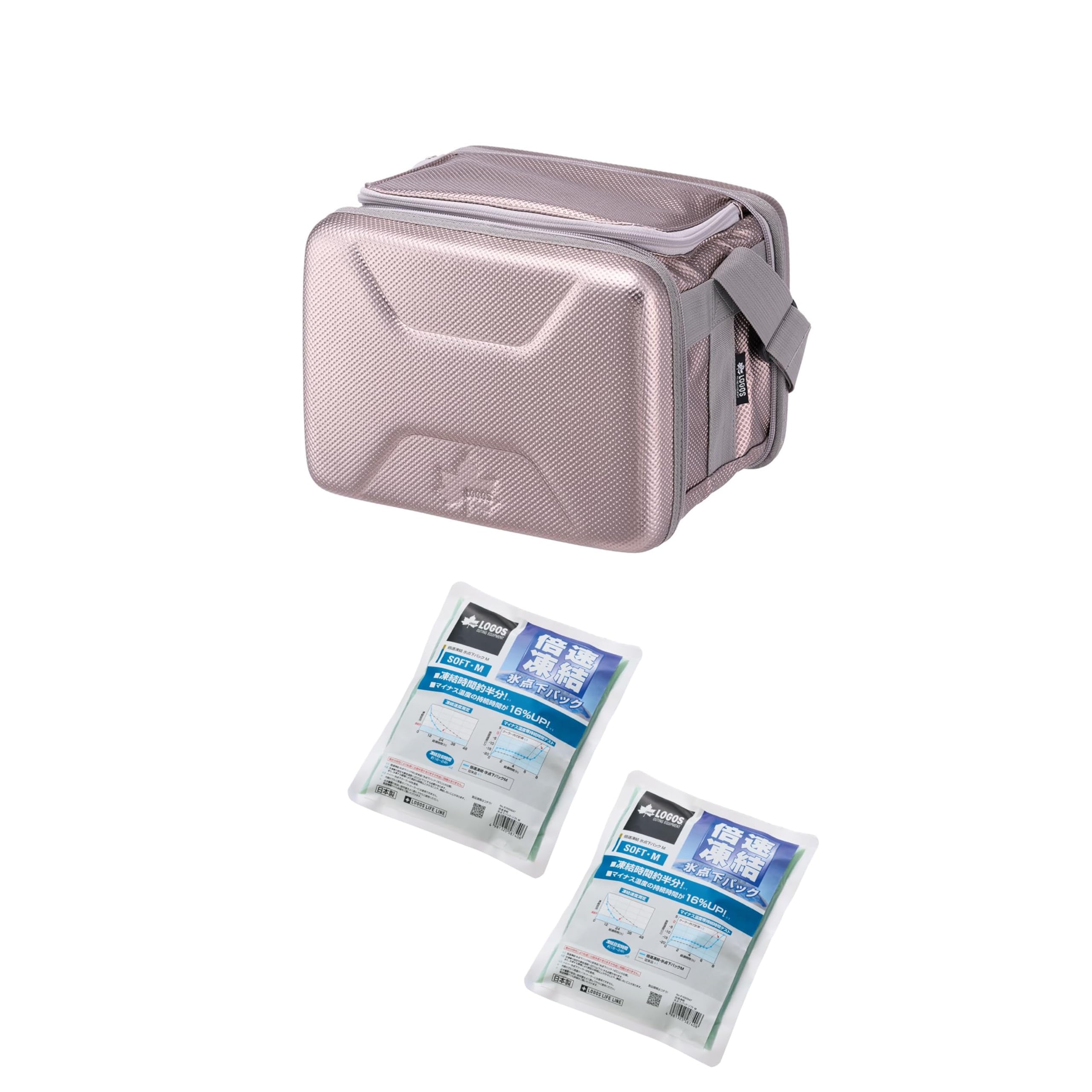 ロゴス(LOGOS) ハイパー氷点下クーラーＳ 81670060 + 保冷剤 倍速凍結・氷点下パックソフトM・2個セット 81660675 【セット買い】商品画像