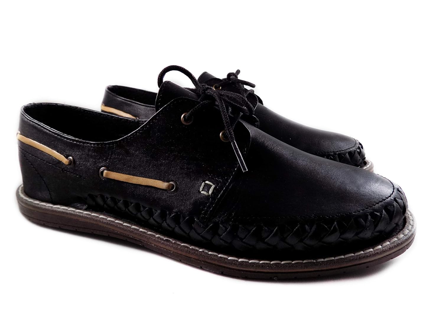 mexican huaraches black