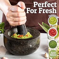 Priority Chef Heavy Duty Mortar and Pestle Set, 1.5