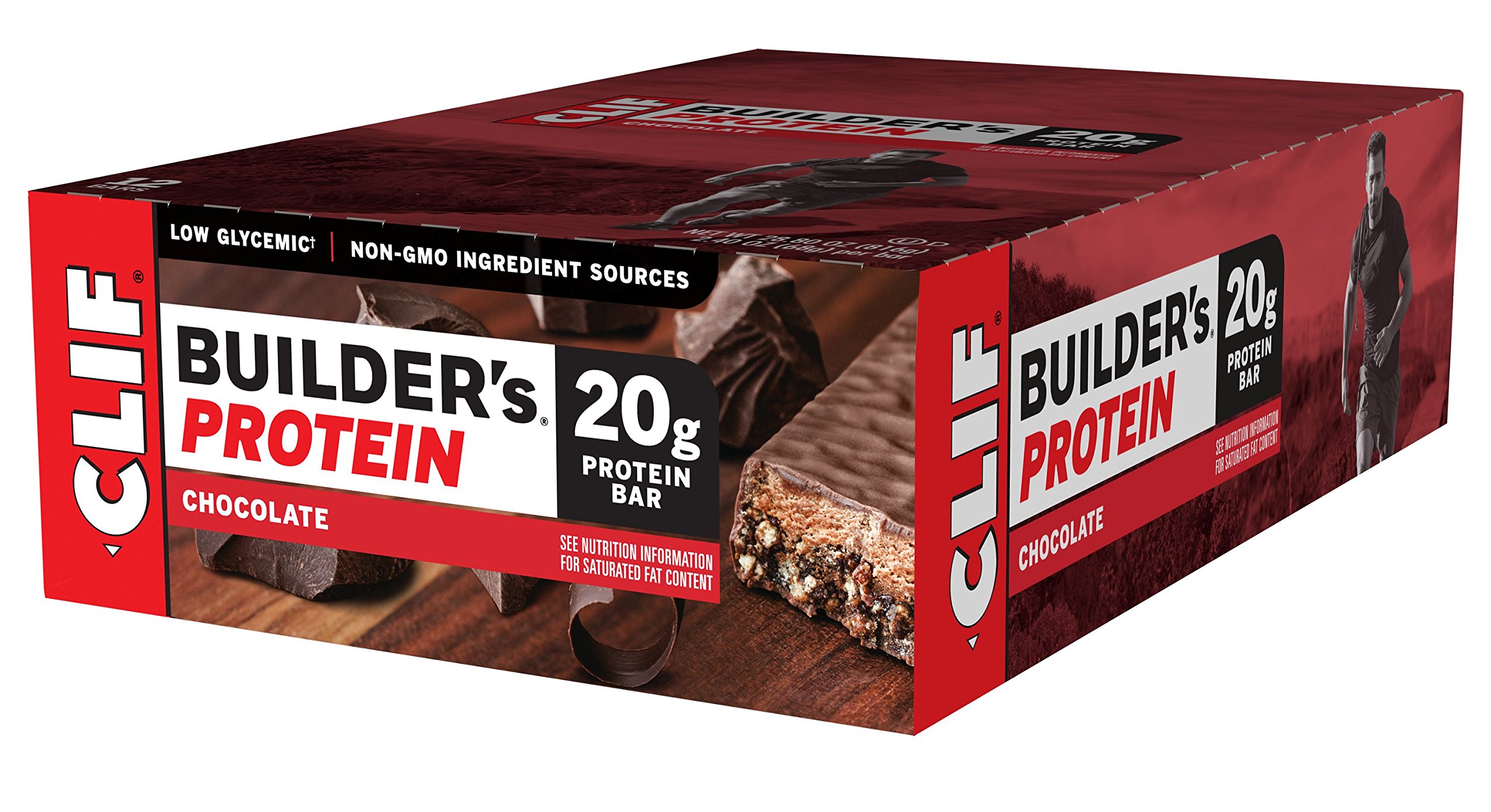 CLIF BUILDER'S Protein Bar Chocolate Mint (2.4 Ounce NonGMO Bar