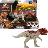 Mattel Jurassic World Camp Cretaceous Roar Attack Dinosaur Action Figure, Ceratosaurus Dino Toy with Strike Motion &amp; Sounds