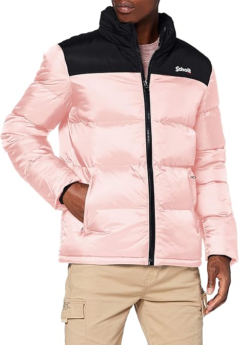 doudoune schott rose