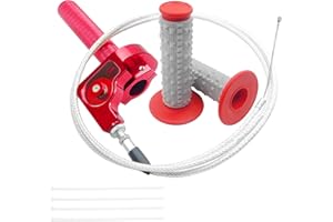 JXPANG Motorcycle Throttle Assembly,7/8" Quick Twist Throttle Grips with Throttle Cable Aluminum Alloy Universal for CRF KLX SSR TTR 110 125 150 250cc Dirt Pit Bike ATV Mini Bike