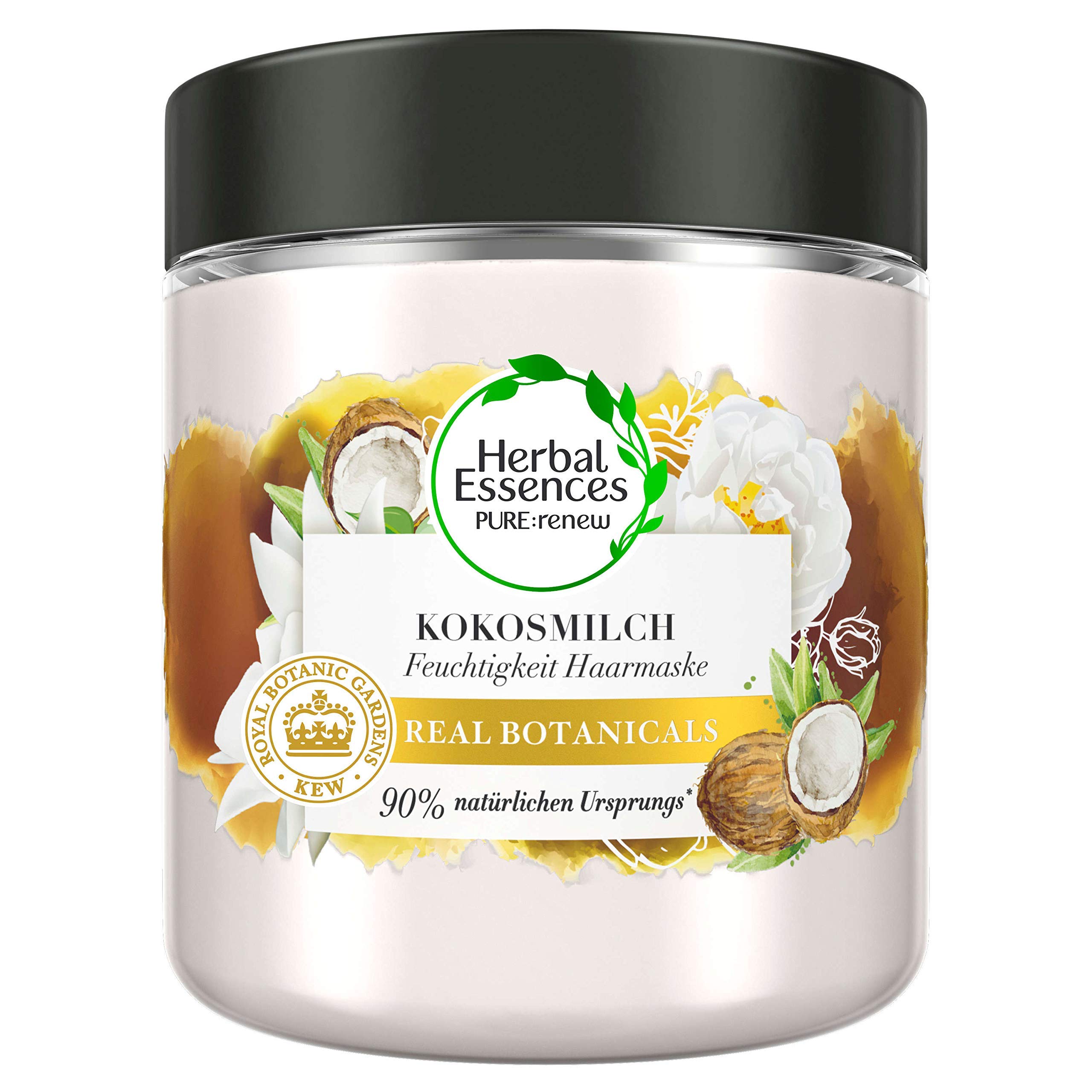 Herbal Essences Pure:renew Coconut Milk Moisturising Hair Mask Coconut Milk 250 ml Coconut Hair Care Shine Hair Care Dry Hair Aloe Vera Hair Treatment Hair Treatment Dry Hair Mask