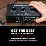 M-Audio M-Track Solo USB Audio Interface with XLR/Line IN and Software Suite view 5