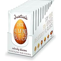 JUSTIN'S Classic Gluten-Free Almond Butter Squeeze Packs, 1.15 Ounce (Pack of 10)