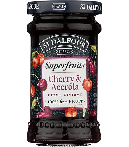 St. Dalfour Strawberry Fruit Spread 284g – No Added Sugar, 100