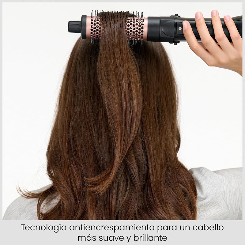 Escova de ar BaByliss Smooth Finish 1200 com 4 acessórios, para adicionar volume, modelação e suavização, 3 configurações de temperatura, tecnologia iônica, AS122E.