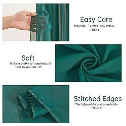 Wedding Arch Draping Fabric,1 Panel 18FT Emerald