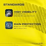 Portwest S488 Hi-Vis Waterproof Rain Bib and Brace Yellow/Black 3XL view 5