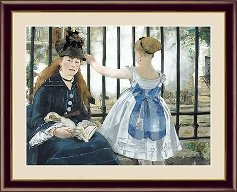 Amazon Co Jp 贈答品 進物 記念品 有名絵画 模写 複製画 エドゥアール マネ 鉄道 本