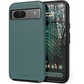 Crave Dual Guard for Google Pixel 8a Case - Forest Green | Designed for the Google Pixel 8a (6.1 inch) with Wireless Charging Compatibility and a Textured Grip