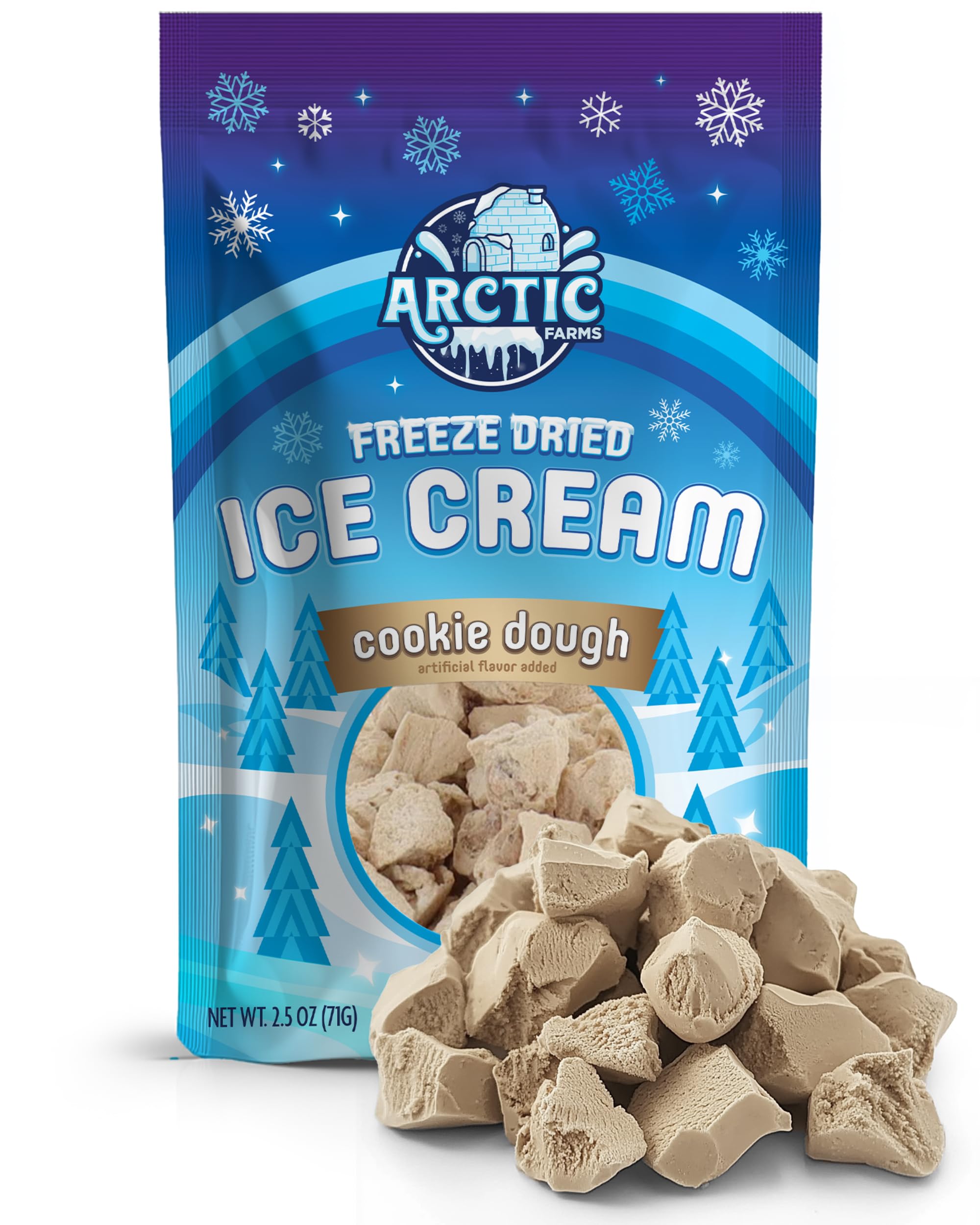 Arctic Farms Freeze Dried Ice Cream Bits Bagged and