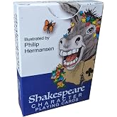 Scripture Guide Shakespeare Character Playing Cards - Representing All The Plays of Shakespeare with Beautiful, Hand-Drawn Artwork (Blue)
