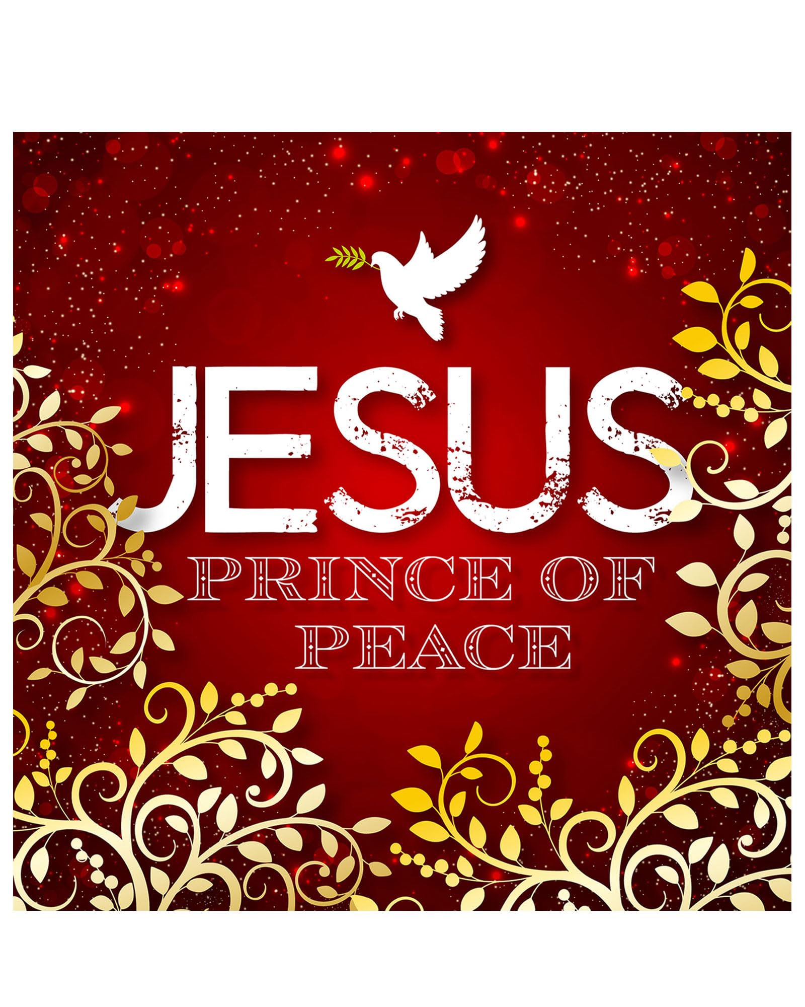 Christian Christmas cards, pack of 10 - Jesus Prince of Peace, with Bible verse Isaiah 7:14 inside these religious Christmas cards, by Just Cards Direct