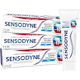 Sensodyne Sensitivity Gum and Enamel Toothpaste, 3.4 Ounces x 3 | Triple Protection, Refreshing Fluoride Toothpaste, Mint Flavor, Helps Restore Gum Health, Rehardening The Enamel