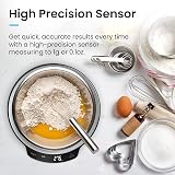 Pro Breeze Digital Kitchen Scales Stainless Steel 5kg g ml oz lb view 3