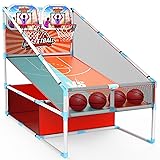 2-Player Arcade Basketball Game Set,Upgraded Indoor
