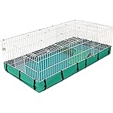 MidWest Homes for Pets Guinea Habitat Plus Guinea Pig Cage by MidWest w/ Top Panel, 47L x 24W x 14H Inches