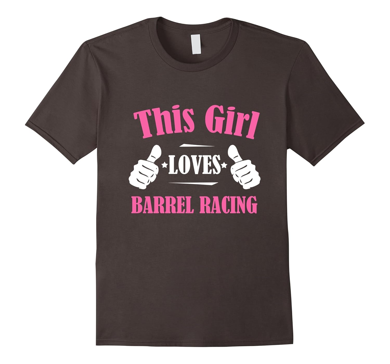 This Girl Loves Barrel Racing Cute Thumbs Horse Riding Rodeo T 