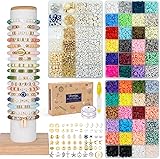 Bracelet Making Kit, 3 Boxes 48 Colors Polymer Clay