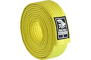 RING PRO Karate Belt Polycotton Martial Arts Belt for Karate Taekwondo Judo Aikido Durable Kids and Adults Belt
