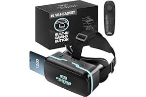 FEEBZ 3D VR Headset for Kids 2.0 + Android Remote - for iPhone & Android Phones | with 3D VR Videos & Apps Links | Virtual Reality Goggles Set for Beginners