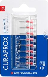 Curaprox CPS 07 Prime Interdental Brush Refills ISO Size 1 Red 8pcs