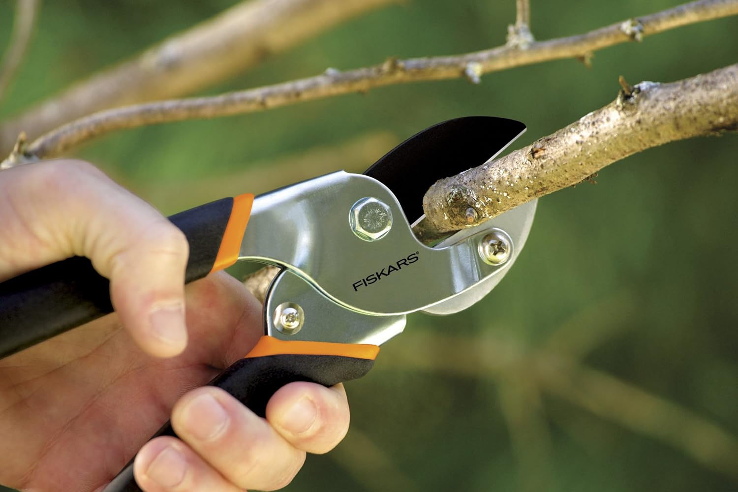 Fiskars Power-Lever Anvil Pruner : Hand Pruners : Garden & Outdoor