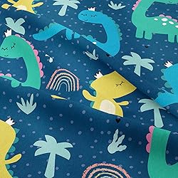 NINENINE Dark Blue Dinosaur Comforter Sets,Full