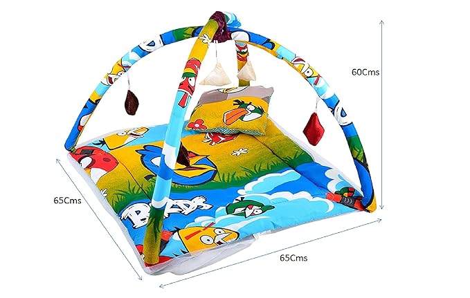 Feathers-Natures Touch Touch Cotton Mosquito Net Cum Play Gym(0-6 Months)