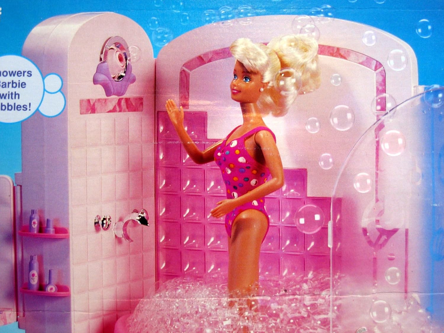 barbie bubbling shower