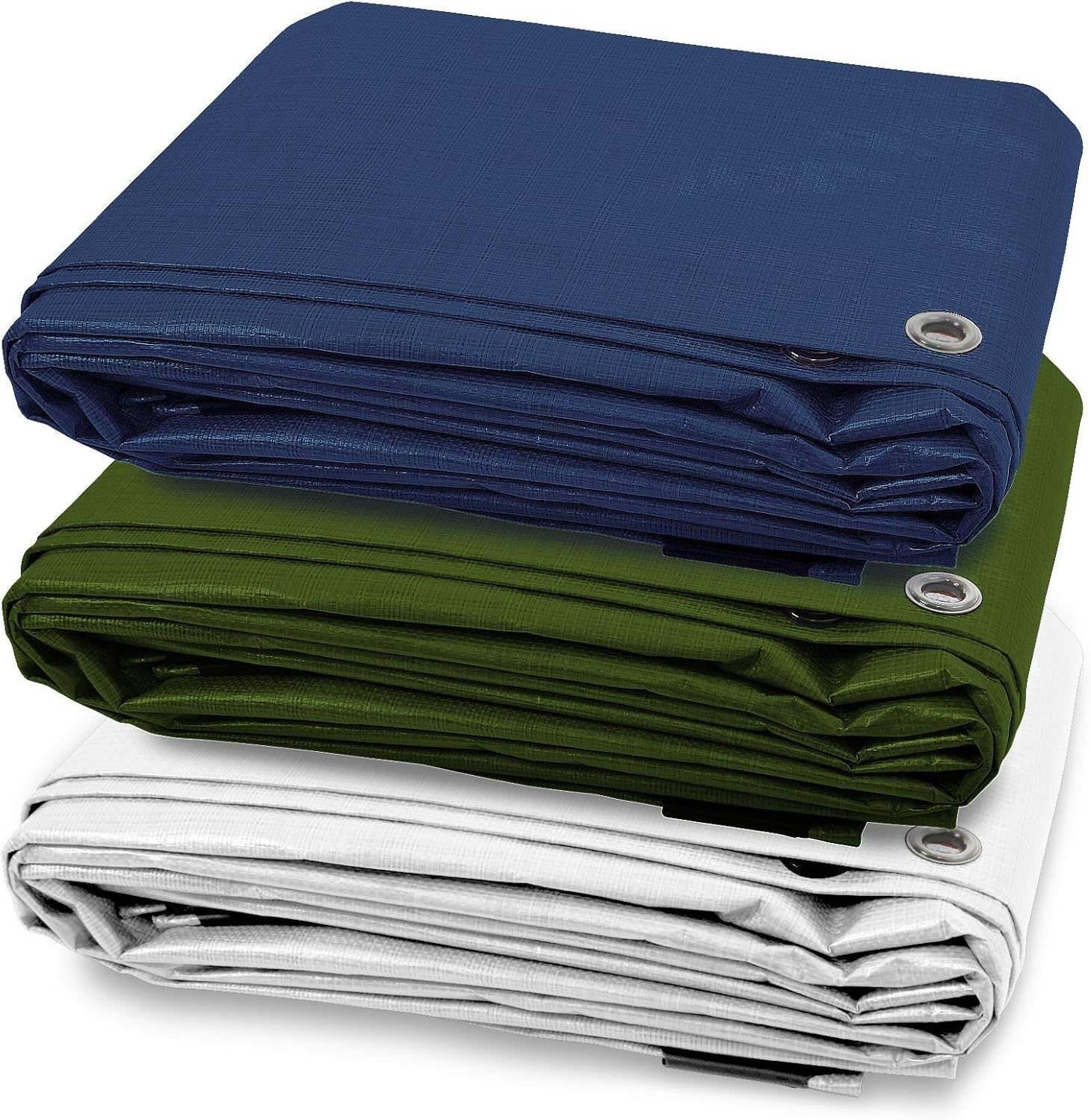 Tarps Medium Duty Waterproof Ground Tent Trailer Cover Large Tarpaulin in Multiple Sizes 6