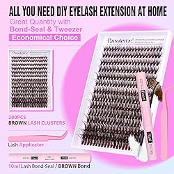 Pawotence Lash Extension Kit DIY 280pcs Brown Lash