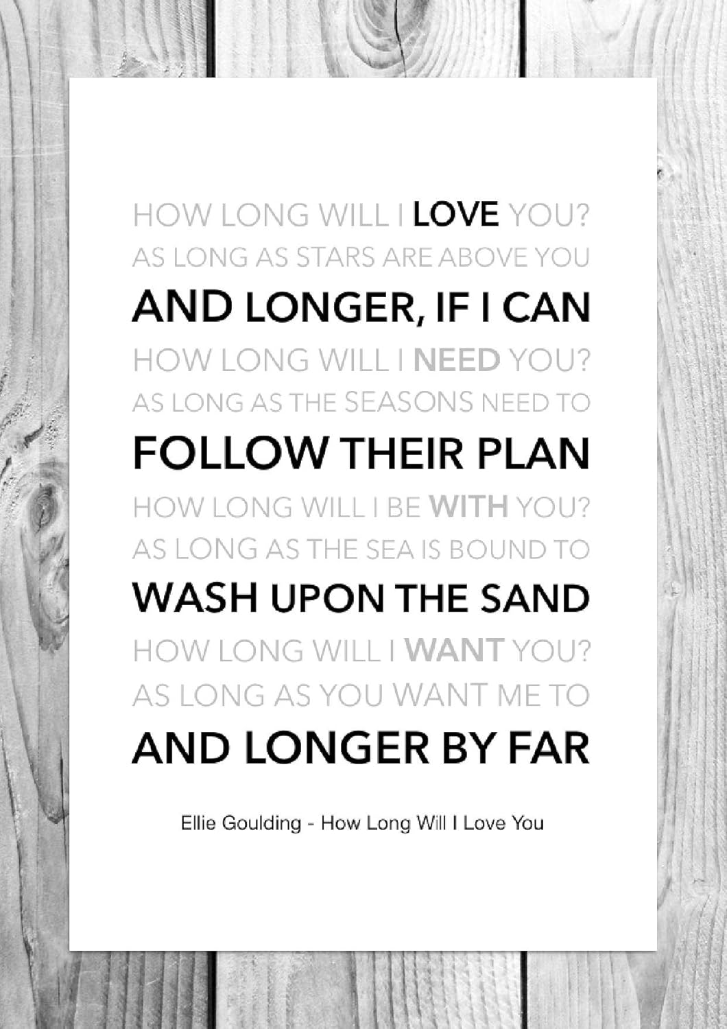 Egiptietis Sėkmingai Pristatymas Ellie Goulding How Long Will You Love Me Comfortsuitestomball Com
