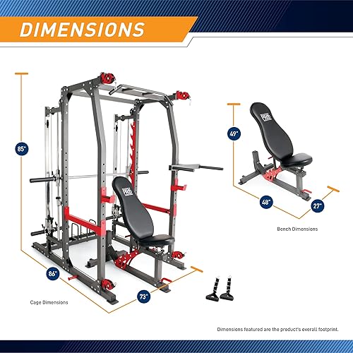 MARCY Smith Machine Home Gym System SM-4903, All-in-One Strength