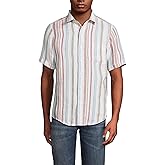 Lands' End Men's Traditional Fit Short Sleeve Linen Shirt