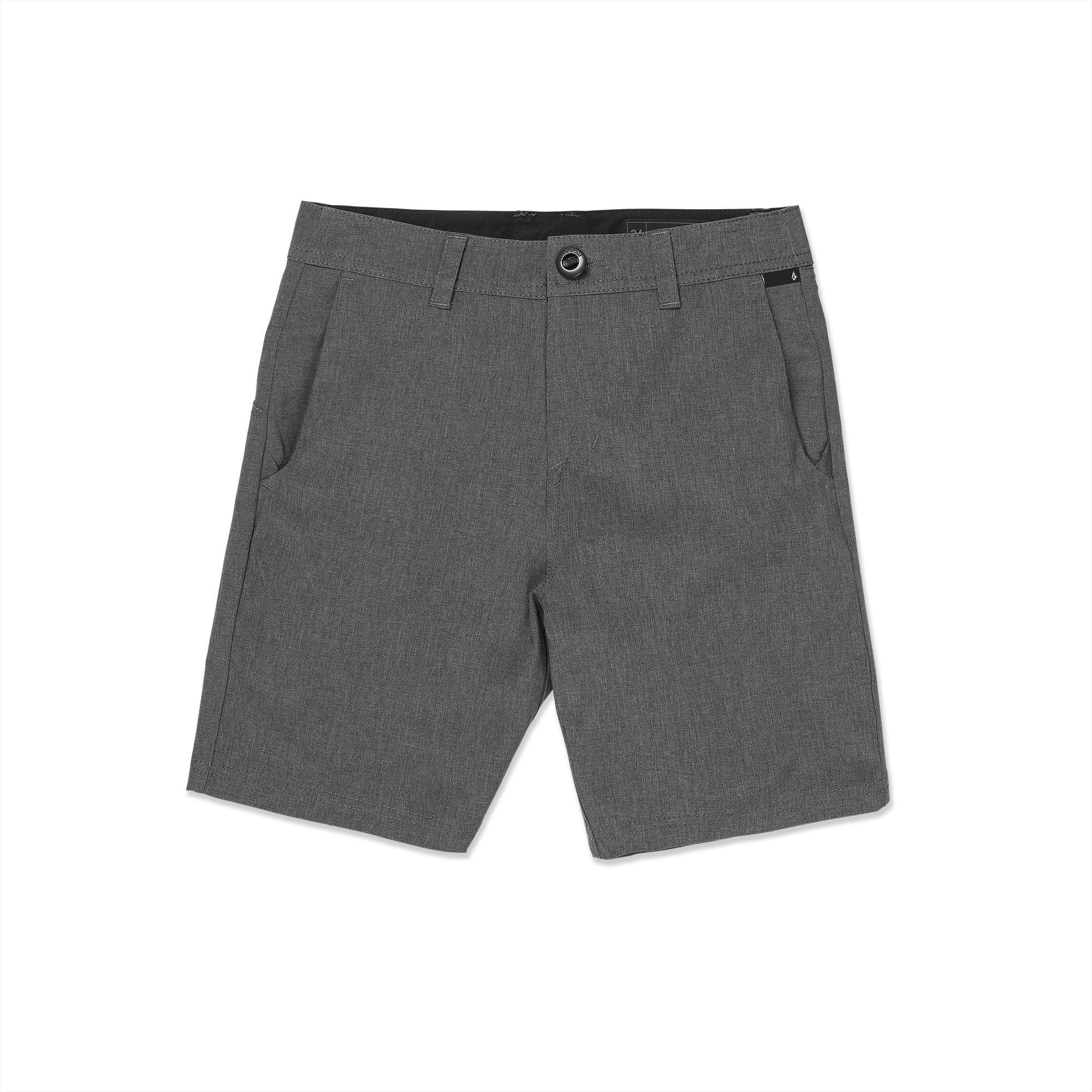 Volcom Frickin Cross Shred Hybrid Stretch Chino Short (Big Little Boys Sizes), Charcoal Heather 1, 30