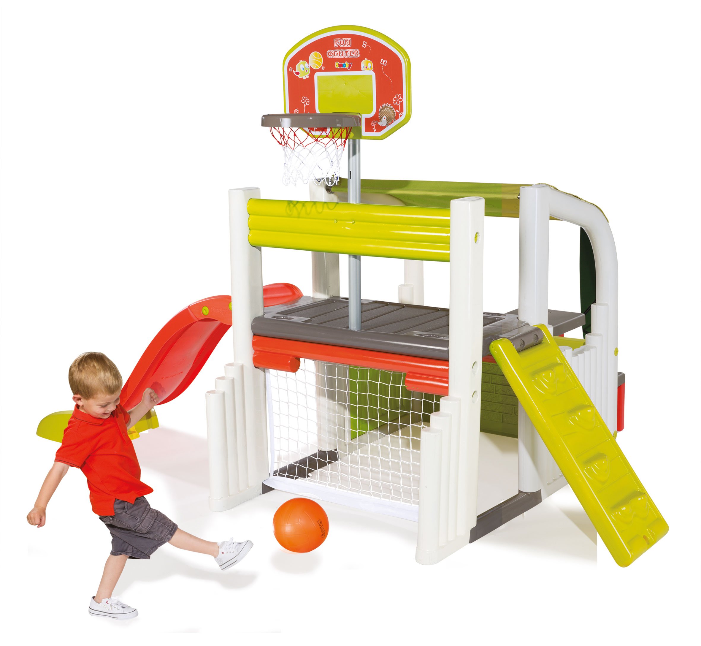 smoby playhouse with swing and slide