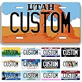 Metal Custom License Plate for Utah - 6x12 Inch