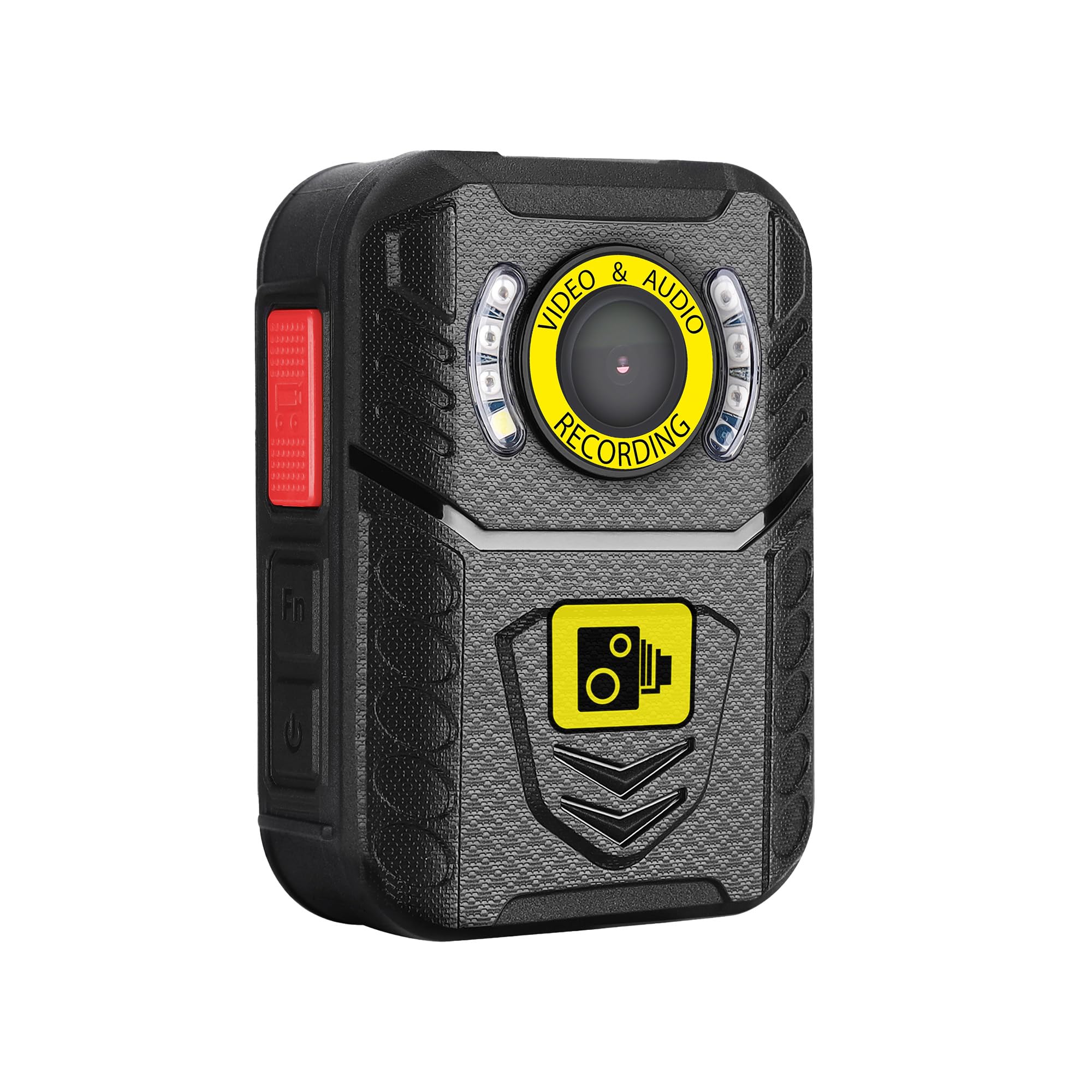 Brifield BR3 Professional Security Body Camera, Body Worn Camera Ultra HD 1440p Large 64GB Internal Memory Passcode Secured, Night Vision BodyCam With Klick Fast Klickfast Connector 2-Inch Screen
