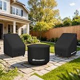 Porch Shield UV-Resistant Solo Stove Bonfire Cover 22" Waterproof Black view 7