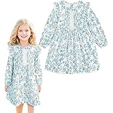 Simplee kids Baby Toddler Girls Casual Dress Toddler Smocking Dress Floral Print Sundress for Spring Summer 12M-6T