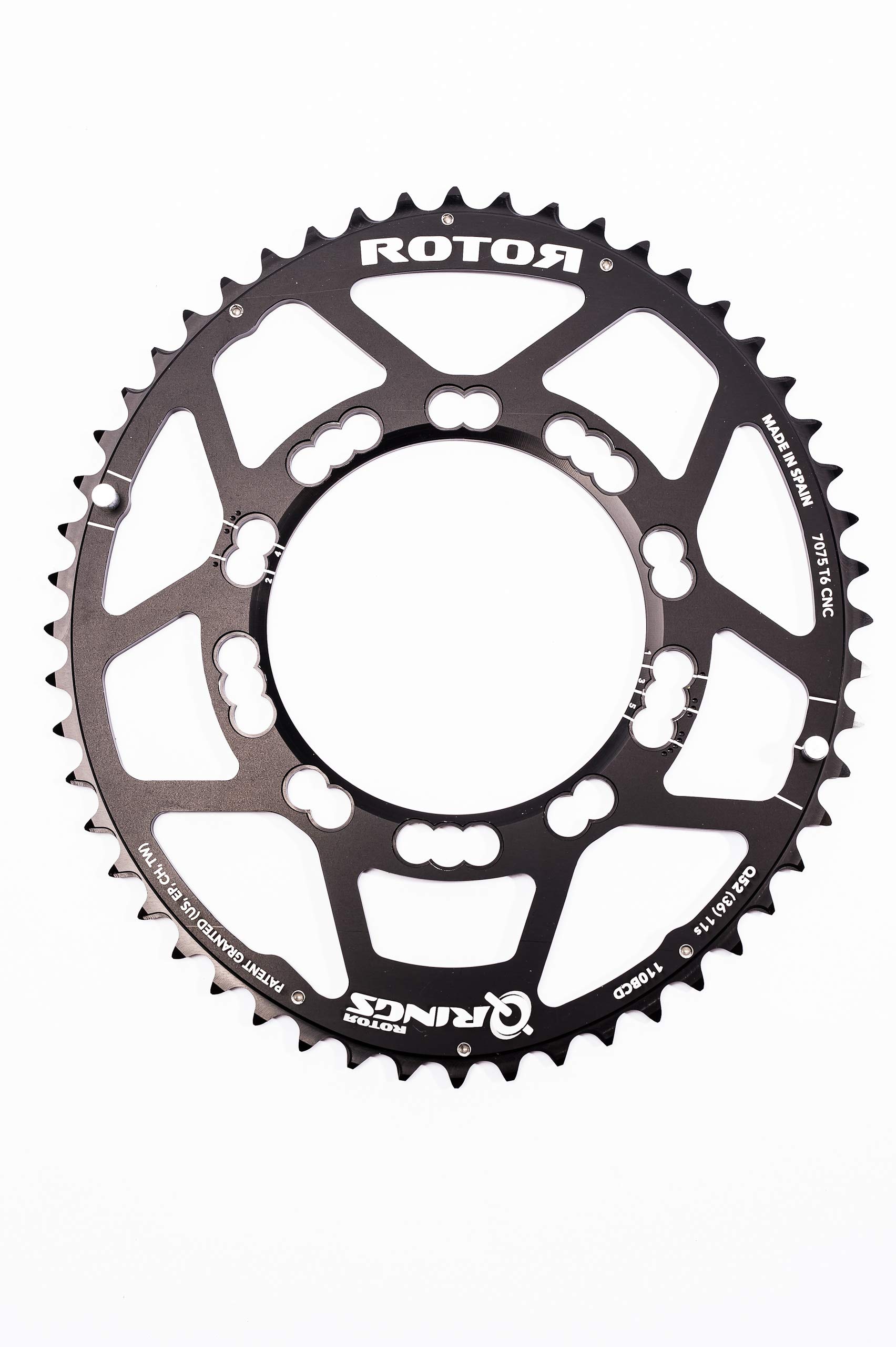 ROTOR Unisex - Adult Q-Ring Q39t 110x5 Black Chainring, Black, 39 Teeth